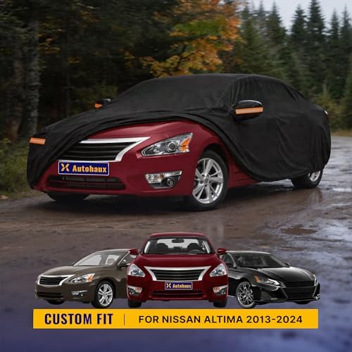X AUTOHAUX Outdoor Full Car Cover Waterproof for Nissan Altima 13-24
