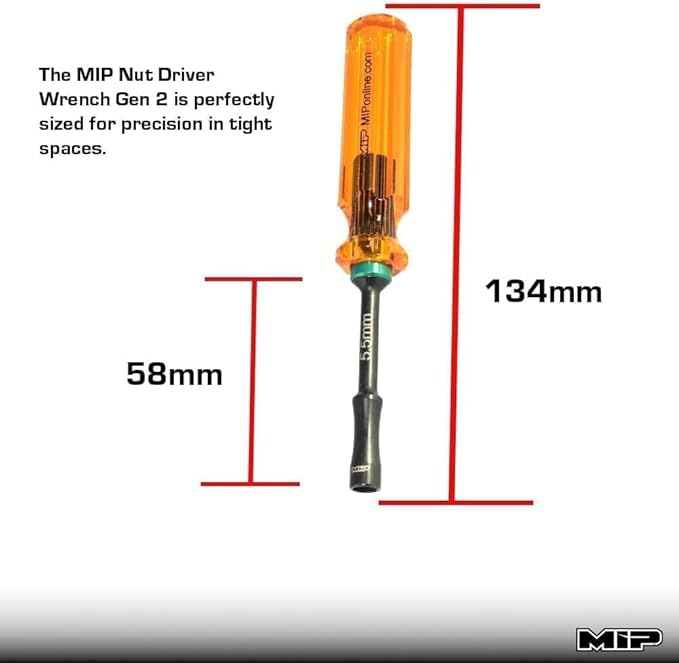 MIP Metric 3 Pack Hex Driver Wrench Set - Precision Drivers Miniature Screwdriver RC Tools (Hex Nut Driver Tool Kit)
