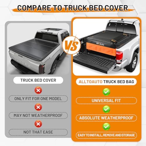 38 Cubic Feet Truck Bed Cargo Bag, Waterproof with Heavy Duty PVC