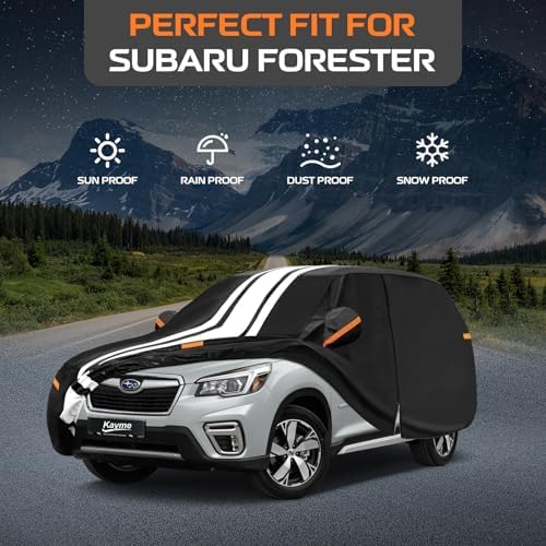 Kayme Heavy Duty Car Cover Custom Fit for Subaru Forester (1997-2026)