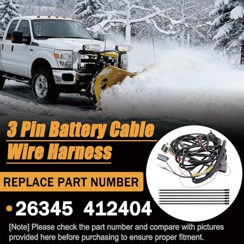 26345 3-Pin Harness for Western Fisher Snow Plow & Isolation Module