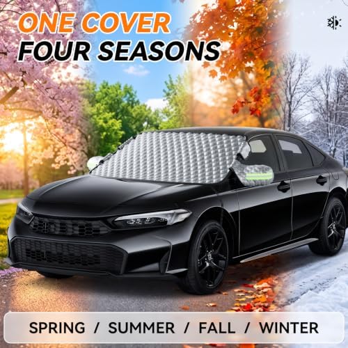 Windshield Cover for Ice and Snow, Thick Padded Graphene, S