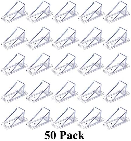 V2-MINI Roof Guard Snow Guard Prevent Sliding Ice Snow Stop Buildup Plastic Multipack-Multicolor (50, Clear)