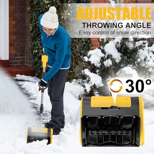 Cordless Electric Snow Shovel, Brushless Lightweight Snow Thrower Machine