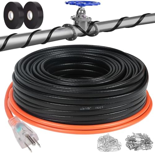 200FT Pipe Heating Cable for Water Pipes, Heat Tape for Water Pipe