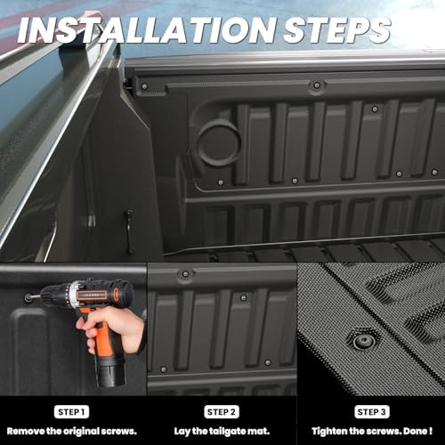 LASFIT Tailgate Mat for Ford Ranger 2026 2025 2024 Truck Tailgate Cover