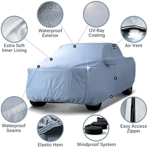 iCarCover 15-Layer Premium All Weather Truck Cover. See Size Chart T70