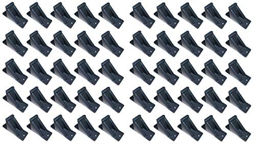 JSP Manufacturing Dark Grey Plastic Mini Roof Snow and Ice Guard - Multi-Quantity Pack | Prevent Sliding Snow Stop Buildup (50)