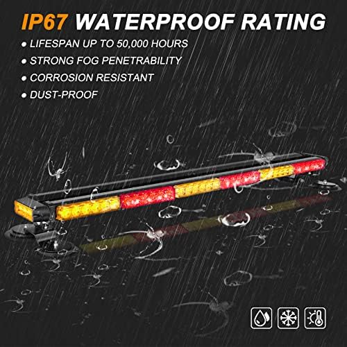 ASPL 38.5" 78 LED Strobe Light Bar Double Side Flashing