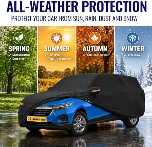 X AUTOHAUX Outdoor Full Car Cover Waterproof for Chevrolet Equinox 05-24
