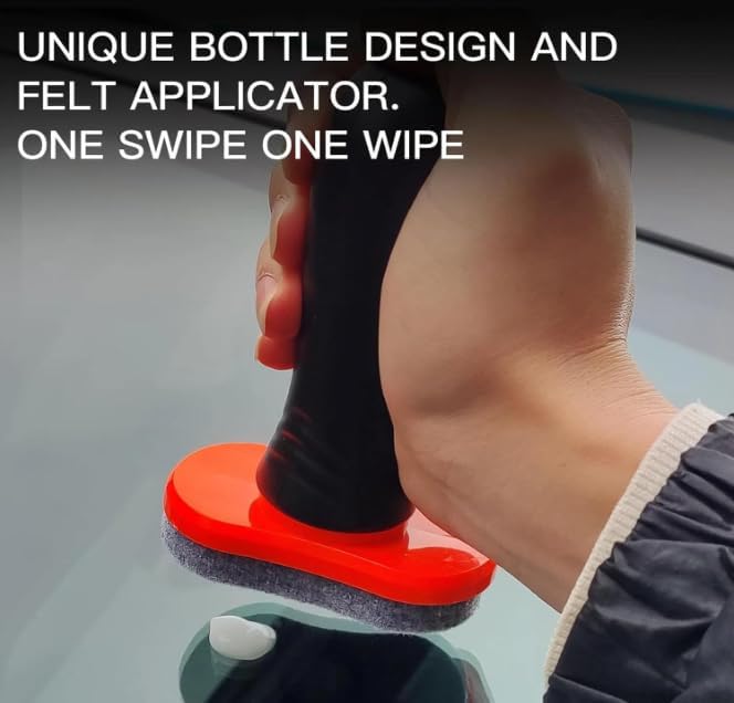 Glass Cleaning Board, Glass Coating for Windshield, Windshield Hydrophobic, 2-in-1 Glass Cleaner Plus Rain Repellent,Suitable for All Types of Glass Surfaces,Improves Clarity (2pcs)
