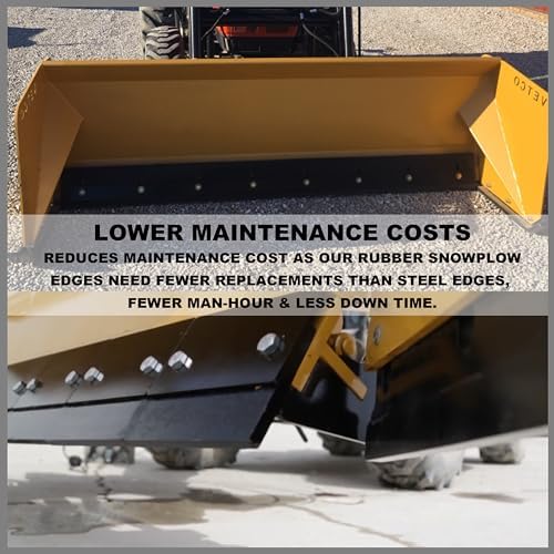 SIMOND STORE Rubber Snow Plow Cutting Edge – Heavy Duty 96" x 8" x 1"
