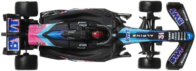 Hot Wheels Formula 1 Car Model F1 BWT ALPINE A524 Esteban Ocon 31 - Die Cast Scale 1:64 - Length 8 cm - JBM09