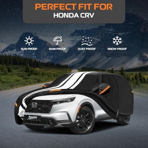 Kayme Heavy Duty Car Cover Custom Fit for Honda CRV CR-V (1995-2026)