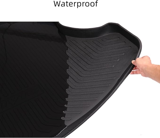 Yakitoko All Weather Cargo Liners for Honda Civic 2016 2017 2018 2019 2020 2021 Standard Cargo Mats Trunk Mat TPE Black