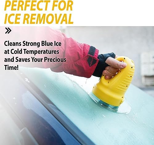 ZONETECH Electric Snow Ice Scraper USB Rechargeable 2-Pack - Premium Quality Automotive Portable Cordless for Car Windshield Glass Frost Removal, Defrosting Deicing Cleaning Tool