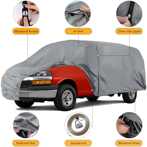 Waterproof Car Cover Replace for 2003-2025 Chevy Express/GMC Savana