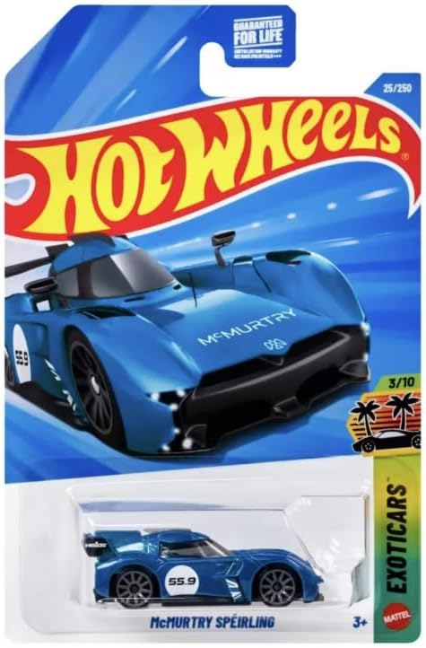 Hot Wheels Exotic Car Random 5 Pack W/Guaranteed Ferrari! [No Duplicates!] (Styles May Vary) Assorted Mystery Bundle! 1:64 Scale Diecast Toy Vehicles