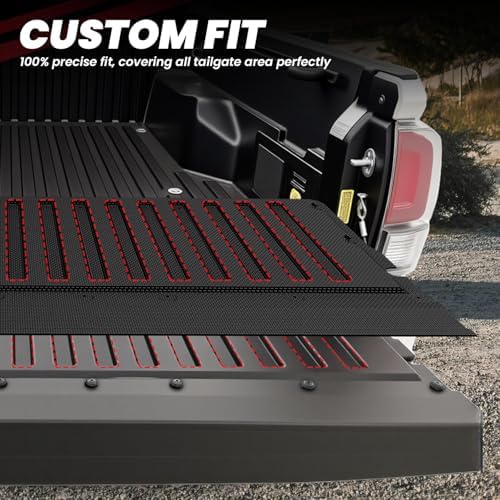 LASFIT Tailgate Mat for Toyota Tacoma 2016-2023 (Not Fit Drop-in Liners)