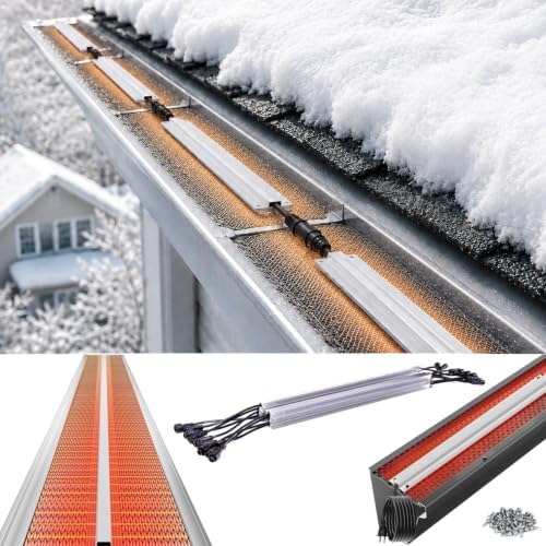 H&G lifestyles 24FT Gutter Guard Heaters to Prevent Ice Dams 12pcs