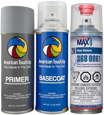 American Touch Up Paint Compatible with Toyota | 3E5 Super Red | Spray Paint - Primer/Basecoat/2K Spraymax