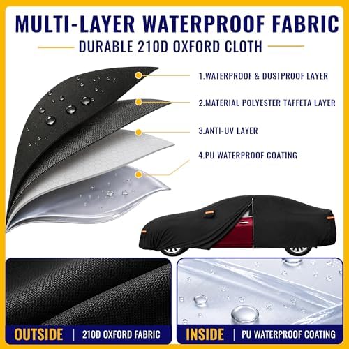 X AUTOHAUX Outdoor Full Car Cover Waterproof for Nissan Altima 13-24