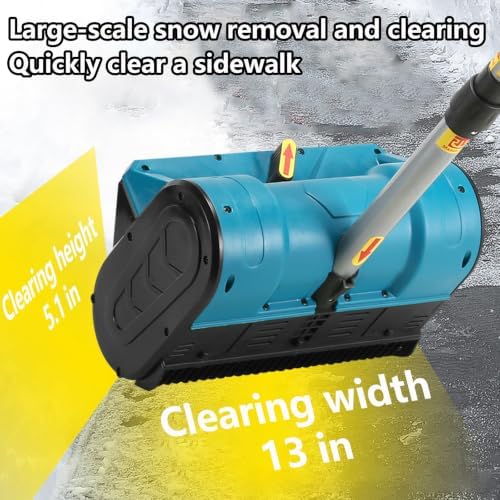 Snow Removal Machine, Tackles Wet Snow, Dry Powder and Slush with Ease, Powerful brushless Motor Handles it All, Detachable Design, Perfect for driveways and walkways 2Battery