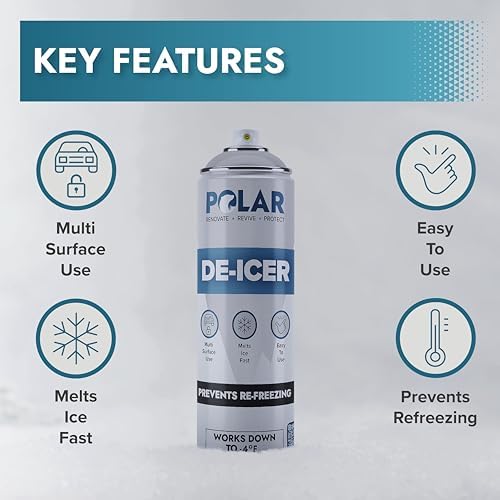 Polar De-Icer Spray - Car De-Icer - Windshield Ice Remover - 6x500ml