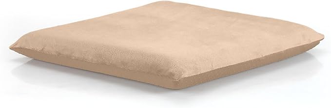 Augld Square Chair Seat Cushion Memory Foam Chair Cushion for Kitchen, Dining,Office or Car 18x18 in Beige
