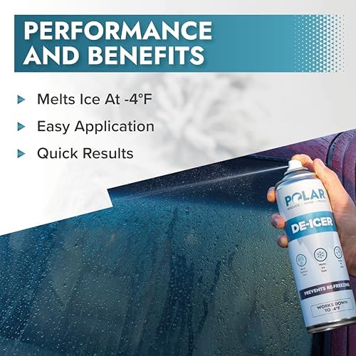 Polar De-Icer Spray - Car De-Icer - Windshield Ice Remover - 6x500ml
