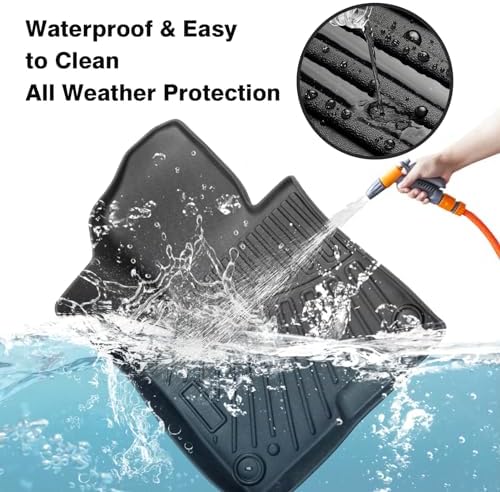 Powerty Floor Mats for 2023-2025 2026 Kia Sportage Hybrid HEV (Non PHEV) All Weather 3D TPE Anti-Slip Car Liners for 1st & 2nd Row Accessories