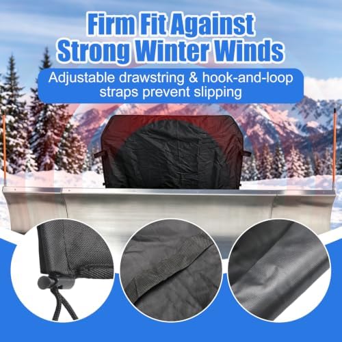600D Snow Plow Cover, Waterproof Hydraulic Snow Parka