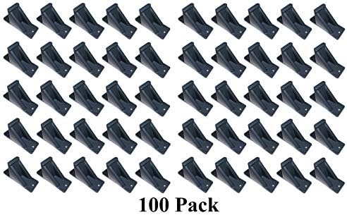 JSP Manufacturing Dark Grey Plastic Mini Roof Snow and Ice Guard - Multi-Quantity Pack | Prevent Sliding Snow Stop Buildup (100)
