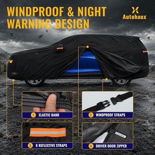 X AUTOHAUX Outdoor Full Car Cover Waterproof for Chevrolet Equinox 05-24