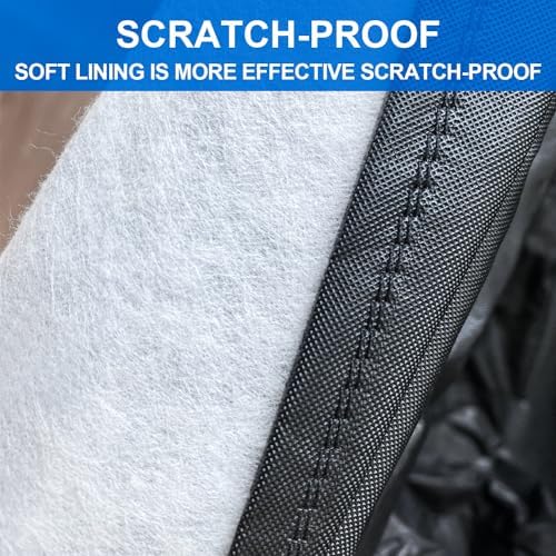 Kayme Half Car Cover Waterproof All Weather for Jeep Wrangler 4 Door