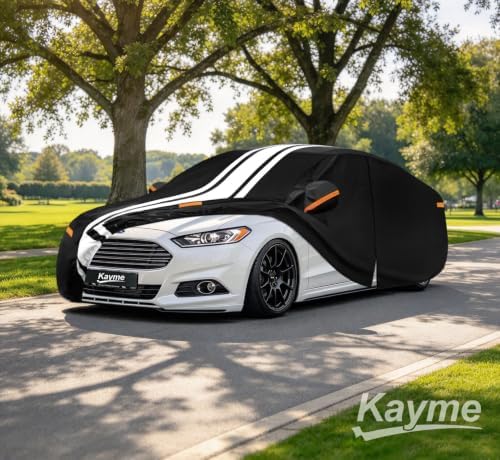 Kayme Heavy Duty Car Cover Custom Fit for Ford Fusion (2005-2021)