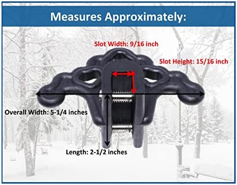 JSP Manufacturing Plastic Roof Ice Guard Snow Guard Snow Stops for Standing Seam Metal Roofing - Multi-Color/Multi-Pack Listing (10, Black)