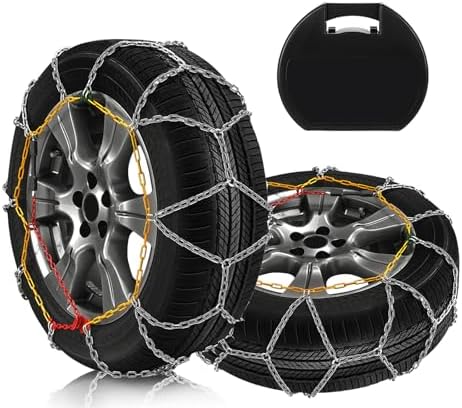 SCITOO KN150 Snow Chains for Passenger Car, Pickup, Trucks, SUV