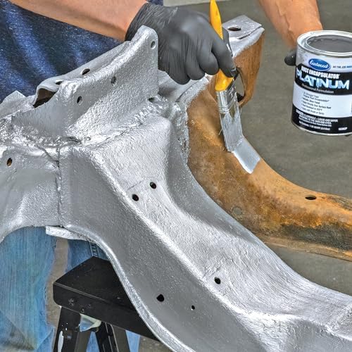 Eastwood Rust Encapsulator Platinum Premium Rust Preventive Coating | Easy Apply High-Tech Formula Automotive Paint to Stop Rust | Silver Quarts | 1 Pack