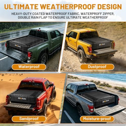 38 Cubic Feet Truck Bed Cargo Bag, Waterproof with Heavy Duty PVC