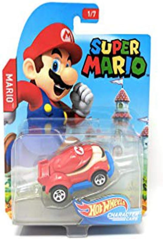 Hot Wheels 2017 Super Mario Character Cars Set of 7
