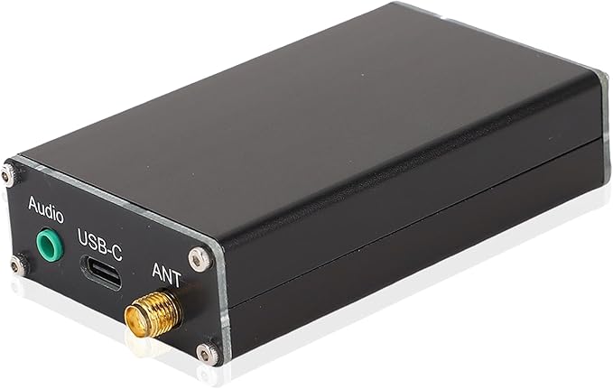 ASHATA FM Stereo Transmitter with Antennae Frequency 76-108MHz LCD Display, 2000m Range USB Type C Power for Drive in School Events