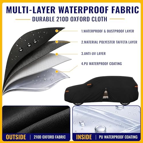 X AUTOHAUX Outdoor Full Car Cover Waterproof for Buick Enclave 13-24
