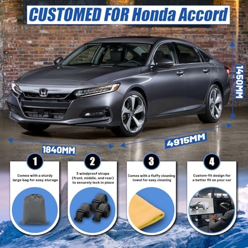 Car Cover Custom Fit for Toyota Camry (1996-2026),Honda Accord