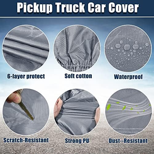X AUTOHAUX SUV Car Cover for Jeep Wrangler JK JL 4 Door 2007-2021 210D Gray