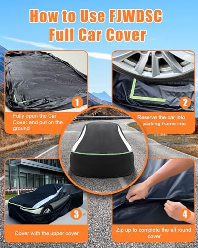 Full Enclosed Truck Cover Waterproof All Weather Fit Length 212-226 inch