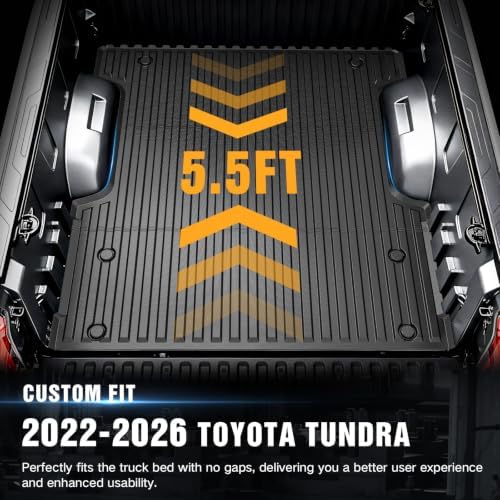 YZONA Bed Mat for 2022-2026 Toyota Tundra, 5.5FT (66.7 in) · CrewMax Cab