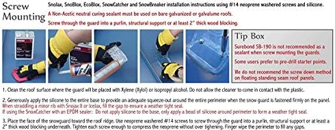 Snow Guards for Metal Roofs 20 Pieces IceJax II (Screw Mounted)