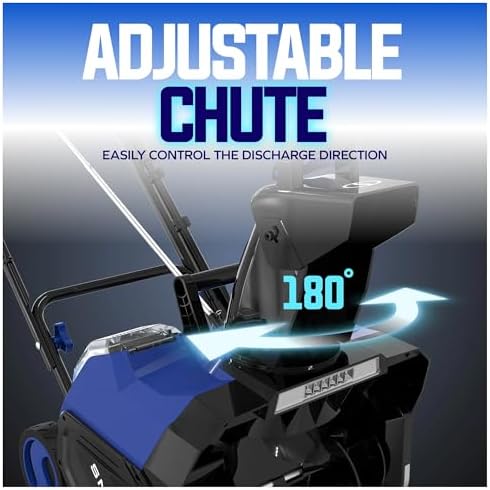 Snow Joe IONMAX 48V Cordless Electric Snow Blower Machine, 24V-X2-SB18-GO