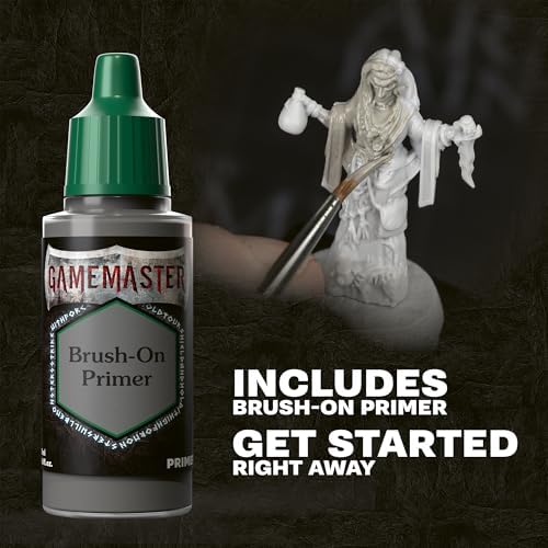 The Army Painter GameMaster: Wilderness Adventures Role-playing Paint Set, 15x18 ml Warpaints Fanatic Acrylic, 1 GameMaster Drybrush, 1 FREE Hard-plastic snap-fit Hag Miniature